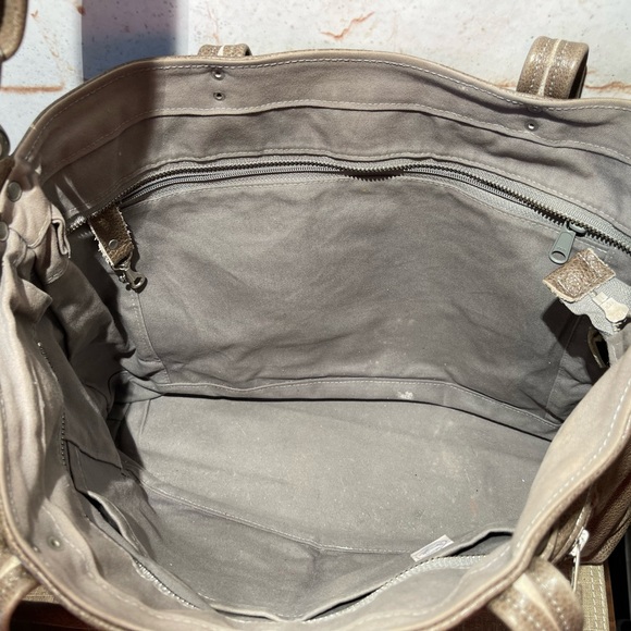 Jenny N Designs Custom Archive Tote Tan/Leopard EUC - Picture 11 of 13